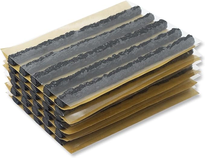 CKAuto 30pcs 4" Black Tire Repair Strings, Automotive Tool Tire Repair Plugs for Tubeless Off-Road Tires Car, Bike, ATV, UTV, Wheelbarrow, Mower