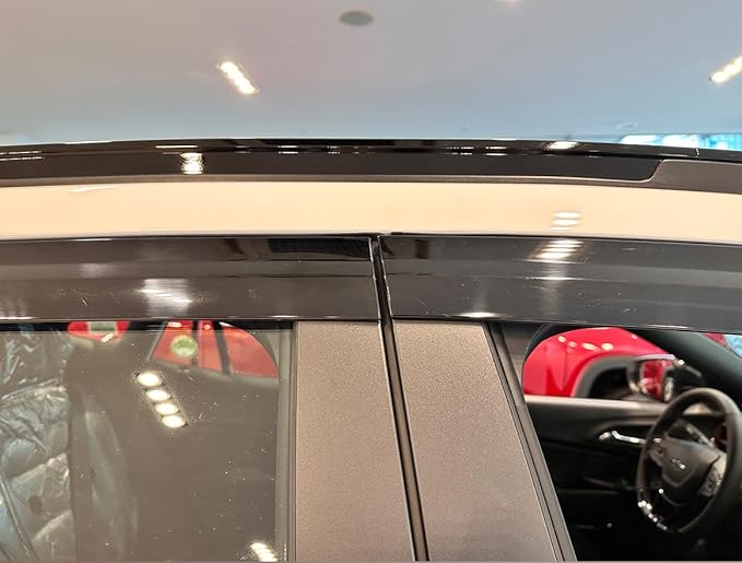 AUTOCLOVER Smoked Window Visor Sun Rain Vent Guard 4p for 2024 Trax, E291