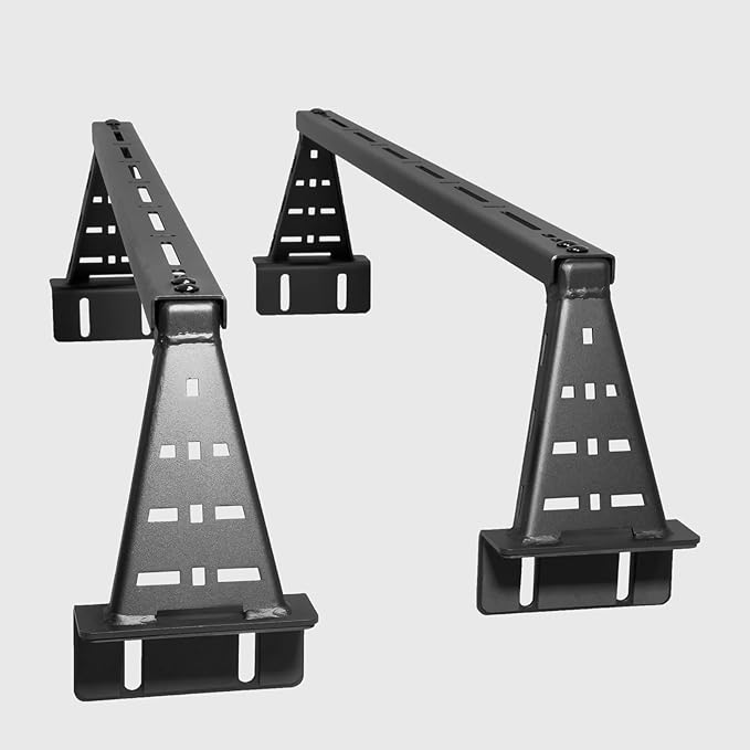 Universal Truck Overland Bed Racks, 10 Inch Low Profile Cargo Carrier (Mid-Size)