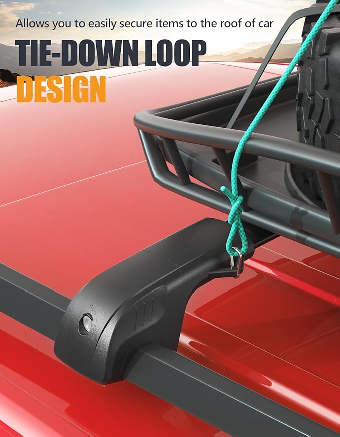 KINGGERI 300lbs Roof Rack Cross Bars Compatible with Subaru Forester 2014-2026 with Raised Side Rails (Not for Wilderness), Lockable Heavy Duty Aluminum Roof Rails Crossbars Luggage SUV Accessories