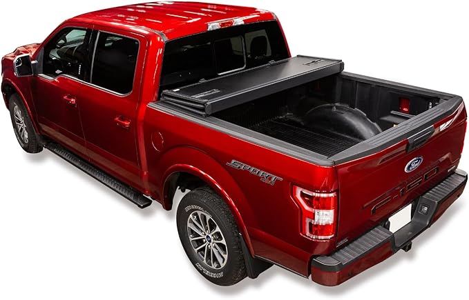 LEER FOLDITUP | Fits 2009-2018 Ram 1500 and 2019+ Ram Classic with 6.4 FT Bed w/o Rambox | Hard, Tri-Folding, Low Profile Tonneau Cover