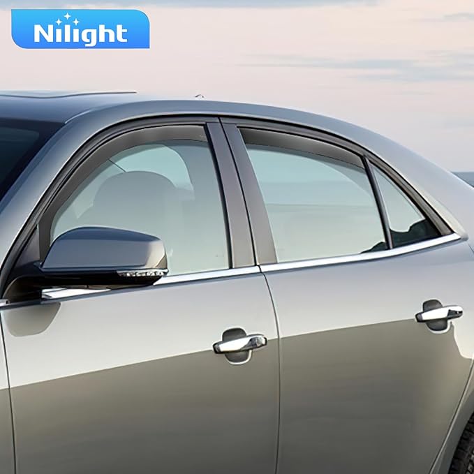 Nilight Vent Window Visors for Toyota Venza 2021 2022 2023 2024 2025, in-Channel Rain Guards, Original Window Deflectors-4PCS