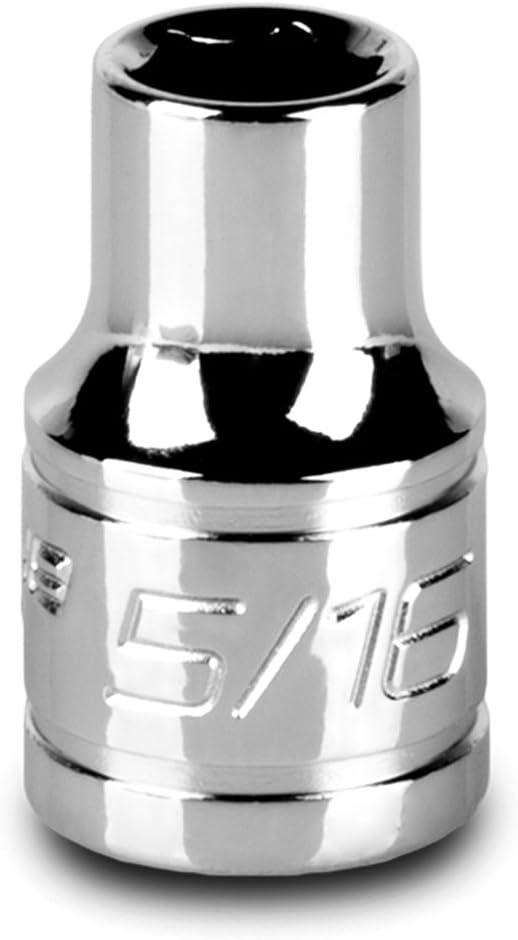Capri Tools 5/16-Inch Shallow Socket, 3/8-Inch Drive, 6-Point, SAE