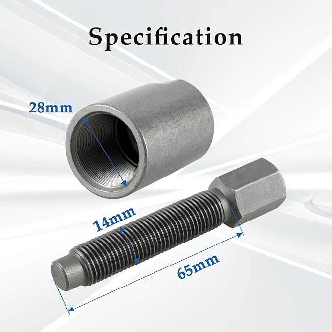 FUSCH M28X1.0 RH Thread Flywheel Puller Remover Tool Compatible with Honda TRX450R, TRX450ER/ Kawasaki KX250, CRF250RX, CRF450R, KLX110R/ Suzuki RM-Z250, RM-Z450