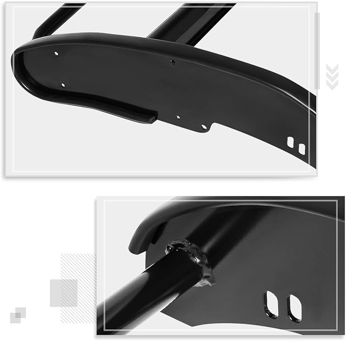 Compatible with Chevy Silverado 1500 2014-2018 Front Bumper Brush Grille Guard Protector,Black