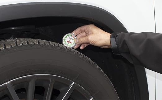 Myers Tire Supply Color Coded, Heavy Duty Professional 1/32 inch Increment Tire Tread Depth Gauge with Durable case, Identifies Tire Wear, Professional or Home Auto Mechanics