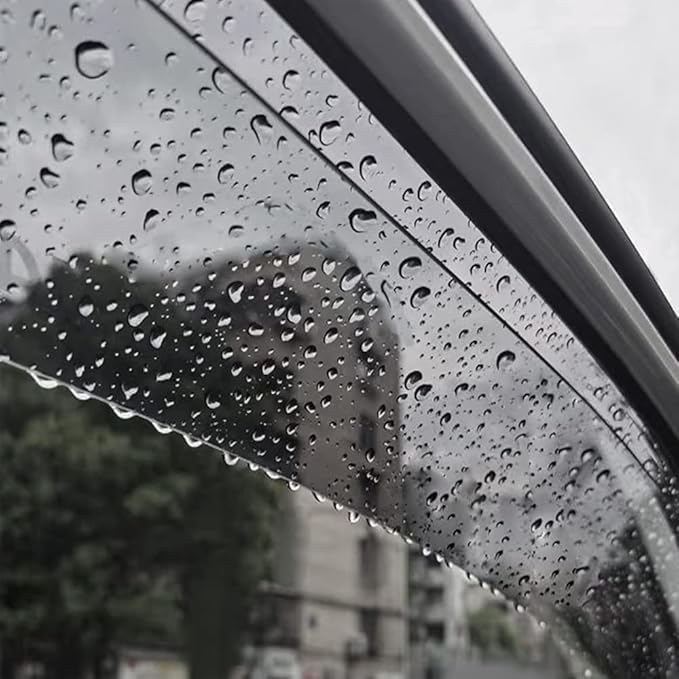 94515 Window Visor Wind Deflectors for 2007-2014 Chevy Silverado/GMC Sierra 1500/2500HD/3500HD Crew Cab & Yukon XL/Suburban/Avalanche,Rainproof Sunproof Protective Replacements Rain Guards