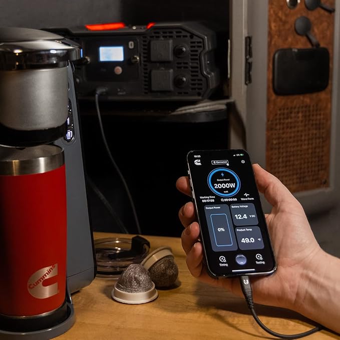 Cummins 2000 Watts Inverter Modified Sine Wave Truck Inverter 12 Volts to 110 Volts Four AC Outlets Two USB Ports (Plus Full Cable Kit) - CMN2000W - Inverters for Vehicles, Van Life, Camping