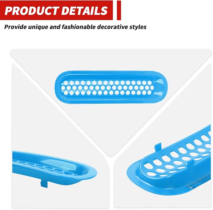 Front Grille Inserts Grill Mesh Clip-on Trim Covers Exterior Accessories Compatible with Jeep Wrangler JK & JKU 2007-2017,Light blue