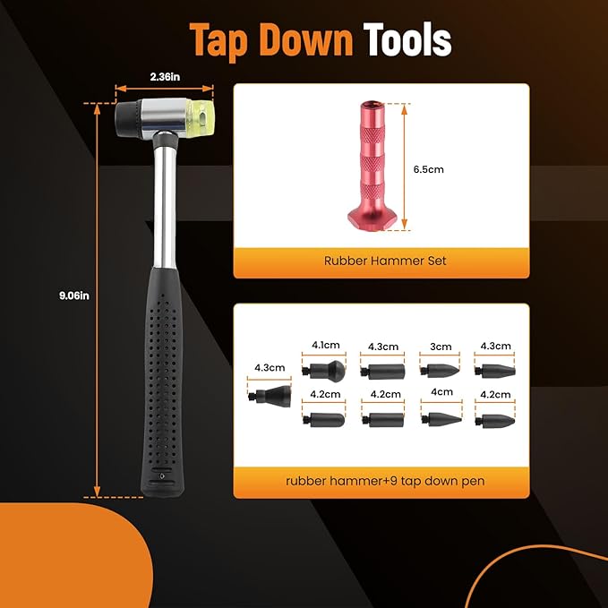 maXpeedingrods Car Dent Puller Dent Removal Kit, 2 in 1 Slide Hammer T Bar Dent Puller, Paintless Auto Body Dent Repair Tool, for Car Motorcycle Refrigerator, 43PCS