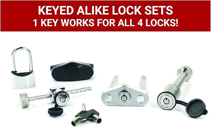 Weigh Safe Aluminum Adjustable Trailer Hitch - Towing Hitch with Built-In Tongue Weight Scale - Compatible with 2.5" Receivers - 6" Drop, Stainless Steel Tow Balls, 18,500 GTW, 4-Piece Lock Set