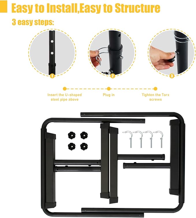 POWER GUIDANCE Dip Bar, Dip Stand Station for Full Body Strength Training, Adjustable Height 30Inches - 38.6Inched, 3 Colors Available