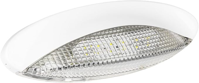 Lumitronics RV LED-Euro Style Porch Light, Clear Lens (White)