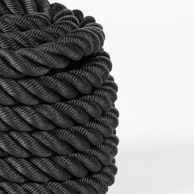Titan Fitness Battle Rope 40ft x 2in, Poly Dacron Heavy Rope for Home Gym Conditioning Workouts, Cross-Train, Strength Training Exercises