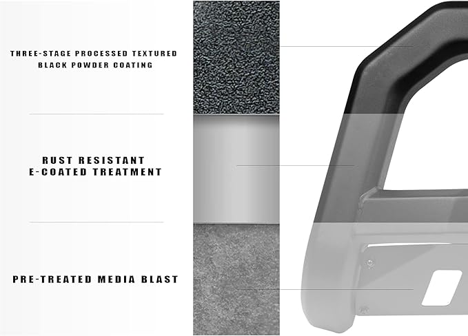 Armordillo 8710579 AR-T Series LED Bull Bar - Matte Black Fits 2017-2024 Ford F250 / F350 / F450 / F550 Superduty