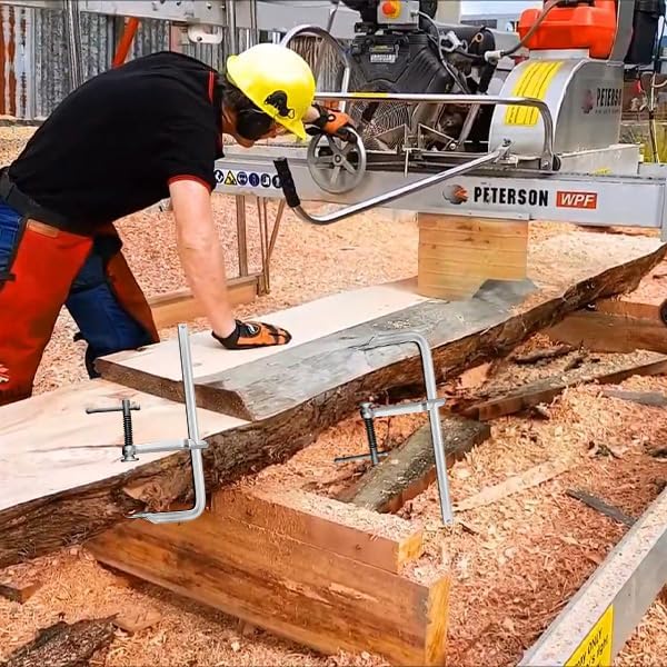 4-Pack 12-Inch Heavy-Duty F-Clamps for Welding, Woodworking & Metalworking – 1320 lbs Load Capacity, 4-3/4 Inch Throat Depth, All-Steel Construction (4-Pack - 12 Inch - 4-3/4 Inch)