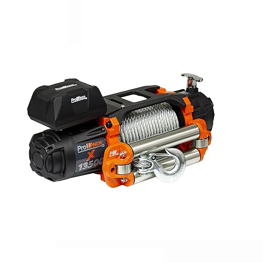 Prowinch 9500 lbs Electric Waterproof Winch Steel Rope Steel Roller 12V Wireless