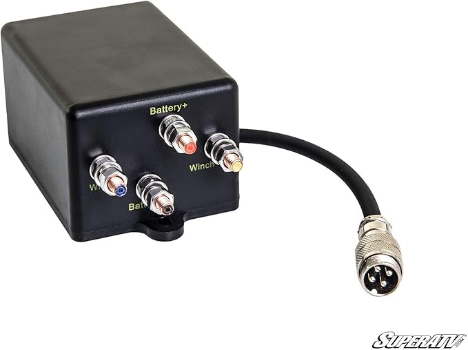 SuperATV 4500 lb Black Ops Winch with Heavy Duty Winch Mounting Plate for 2015+ Kawasaki Mule Pro FXT / 2016+ DX/DXT/FX/FXT Ranch Edition | 2018+ FXR | Complete Winch & Winch Mount Kit