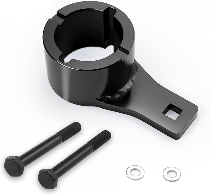 Harmonic Balancer Pulley Holder Tool Compatible with Toyota/Lexus Crankshaft Damper Pulley with 2PCS Crank Bolts Included