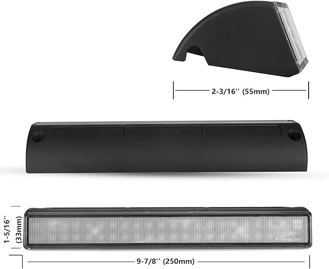 10'' LED 40W 3000LM Porch Light for RV Truck Tractor Marine Boat Trailer 12/24V DC Wide Angle(Black)