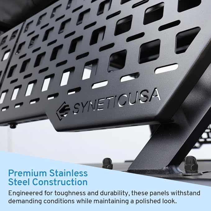 Syneticusa MR Hard Tonneau Cover+R1 Rack+Side Panels Fits 2016-2026 Toyota Tacoma 5ft Truck Bed Waterproof Accessories