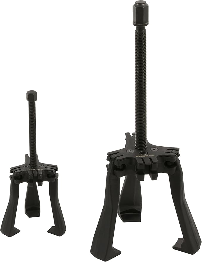 ARES 15095 – Master Ratcheting Gear Puller Set – Premium Chrome Moly Steel Gear Puller Yolk Set Includes 2-Ton and 5-Ton Units – Indexing Jaws Feature Convertible 2-Leg and 3-Leg Functionality