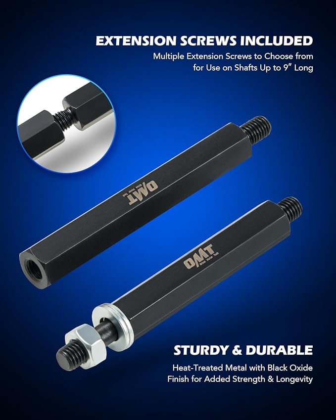 Orion Motor Tech Bearing Puller Set, 5 Ton Capacity Bearing Separator, Pinion Wheel Bearing Removal Kit with 2" and 3" Jaws, Wheel Hub Axle Puller Set, Heavy Duty Bearing Splitter Tool Kit