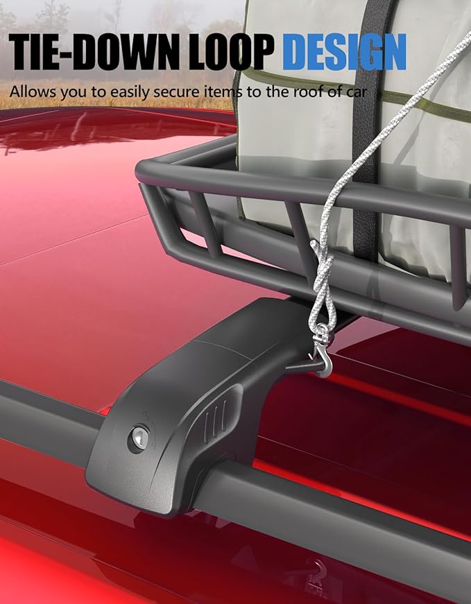 FengYu 300lb Lockable Roof Rack Cross Bars Compatible with 2013-2017 Subaru XV Crosstrek & 2012-2016 Impreza, Heavy Duty Aluminum Roof Rails Crossbars Cargo Bars Canoe Rooftop Black Carrier Luggage