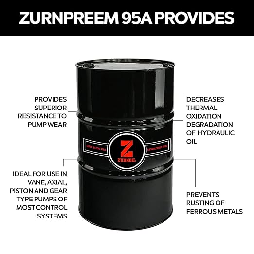 Zurnpreem 95A Premium AW 220 Hydraulic Fluid, 55 Gallons