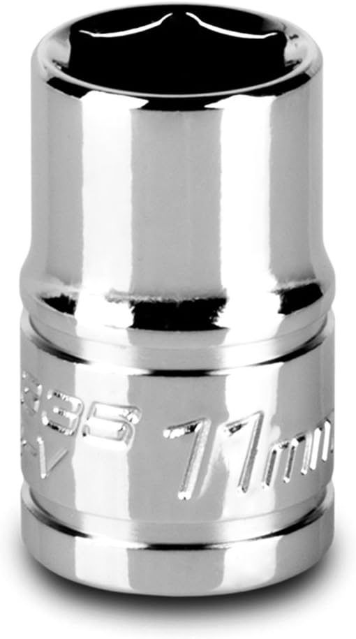 Capri Tools 11 mm Shallow Socket, 3/8-Inch Drive, 6-Point, Metric