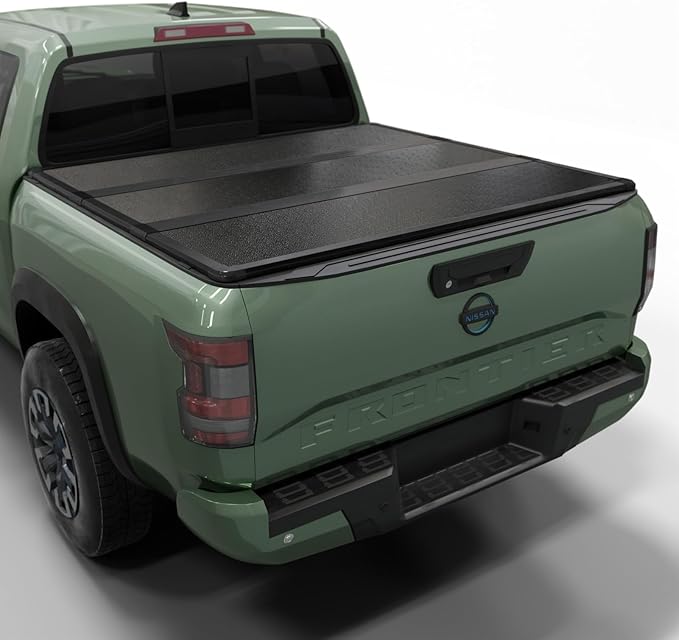 Hard Folding Truck Bed Tonneau Cover|HTF033|Fits 2005-2026 Nissan Frontier 5ft Bed (60")