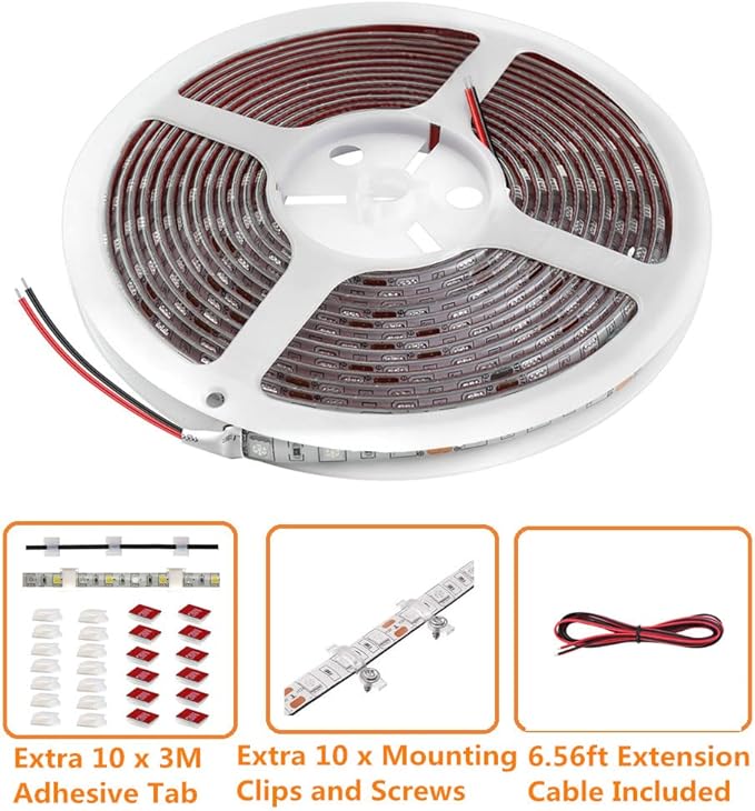 RV Awning Led Lights, 20FT 12V Camper Awning Lights for Camper Motorhome Travel Trailer Concession Stands Food Trucks, Waterproof RV Exterior Awning Light Strip for Party BBQ