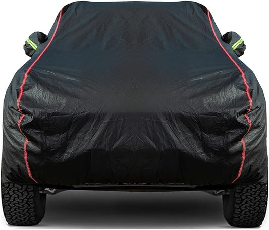 Waterproof Zipper Doors Pickup Car Cover, Ram 1500 2500/ Chevy Avalanche Silverado 1500/ F-150 F-250 Dodge D100 D200, Sunscreen UV Prevention Snowproof Wind, for Indoor Outdoor,for 213"-237",B8