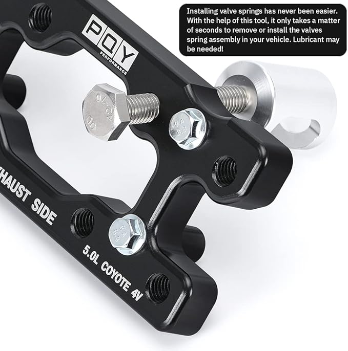 Engine Valve Spring Compressor Tool Compatible with Modular Ford F-150 5.0L Mustang Coyote 4 Valve Engine Trac Magnetic Screw Retainer Black