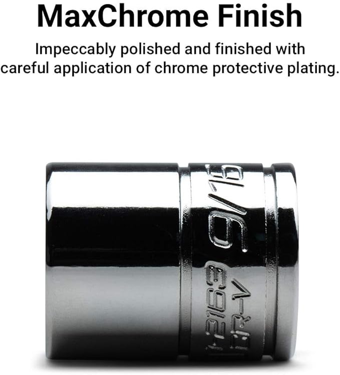 Capri Tools 3/8 in. Drive 1/2 in. 6-Point SAE Shallow Socket, steel (1-2353)