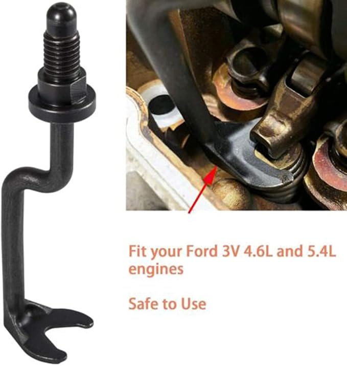 Valve Spring Compressor Tool For Ford 4.6L 5.4L 6.8L 3V Engines - Service Camshafts, Valve Springs, Valve Seals, Retainers, Rocker Arm Remover, Similar to OTC 6684