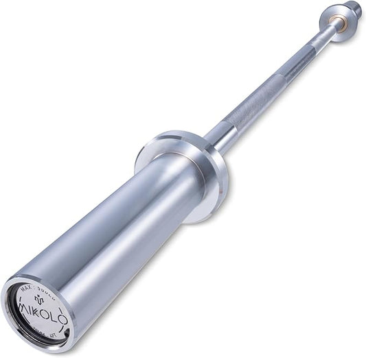 Mikolo 7ft Olympic Barbell, Barbell for Weightlifting and Powerlifting 45lb, Olympic Bar for 1500lbs Capacity, Weight Bar Fit 2” Standard Weights