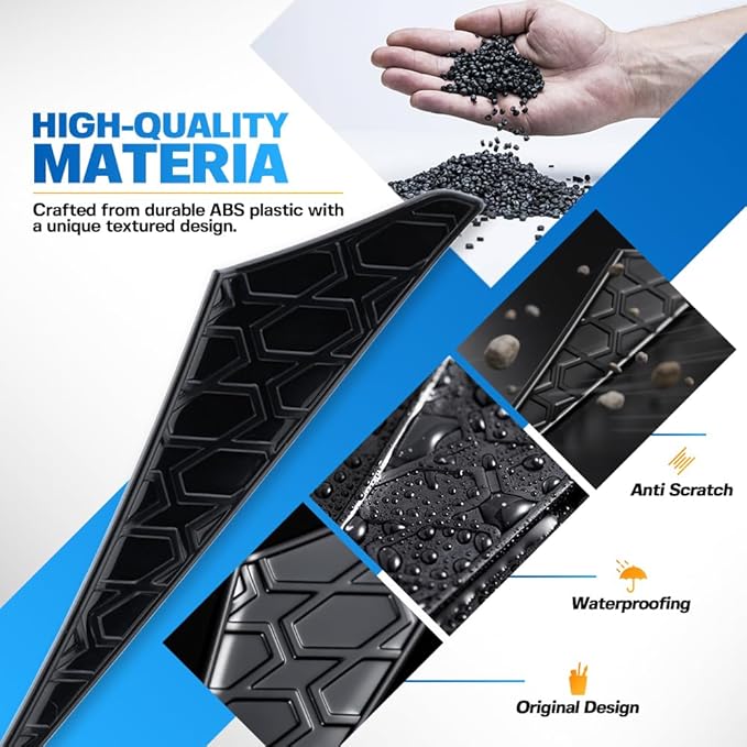 2 Pcs Front Fog Light Decals Trims Covers Compatible with 2014-2024 T'0yota 4Runner Accessories ABS Plastic Front Bumper Grill Covers Stickers Decor for 4Runner Fog Light