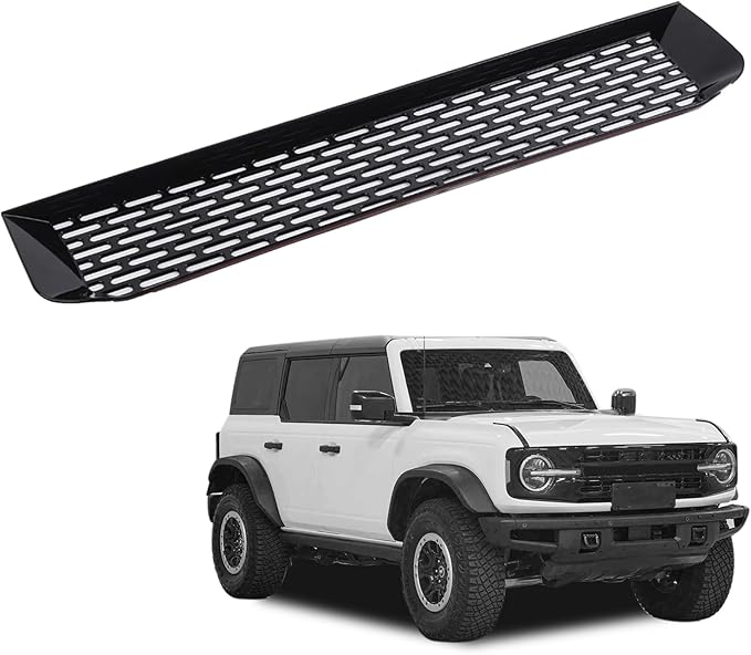 Linskip Modular Bumper Gap Insert Compatible with 2021-2025 Ford Bronco(Not for ACC/Sensors), Enhancing Vehicle Front Appearance, Modular Bumper Gap Cover for Bronco Accessories Gloss Black