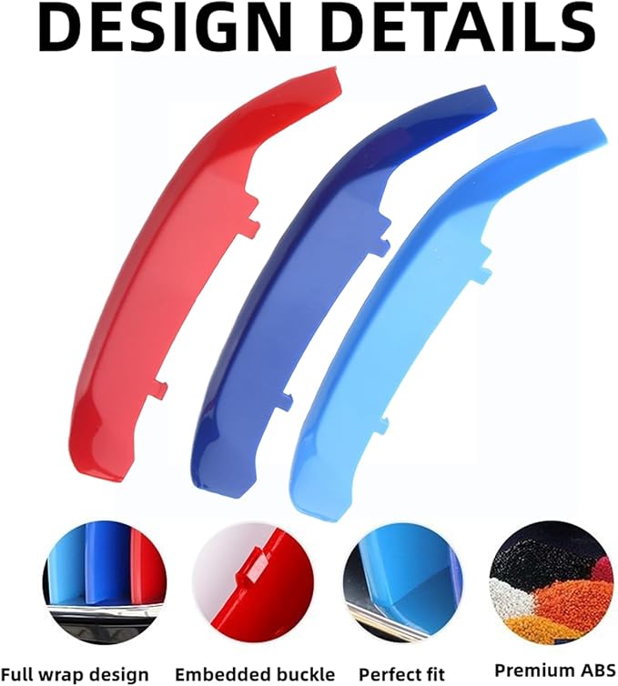 Automotive Grille Inserts for BMW F48 X1 Sport 2016-2019 (Only fit 8-Beam),Front Grill Accessories