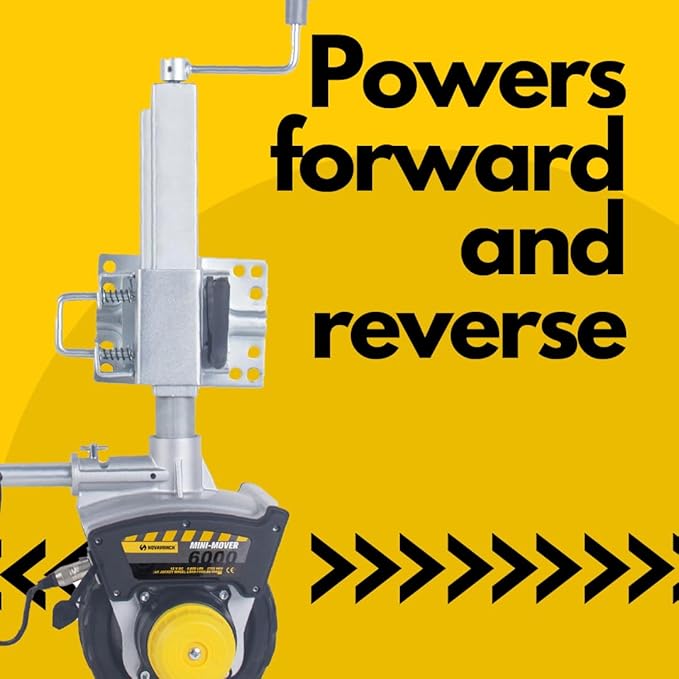 Mini Mover 3 Plus Trailer Jockey Wheel, 12v Electric, Moves 6000 lbs Rolling Weight (Mini Mover 3 Plus)