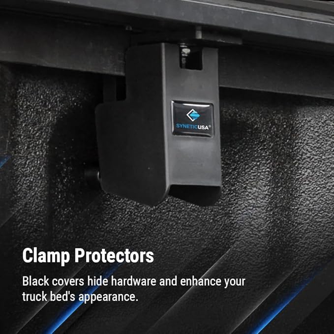 Syneticusa Stealth Black Retractable Hard Tonneau Cover T-Slot Rails Fits 2007-2025 Silverado/Sierra 1500 5'8" (69.9”) Truck Bed Premium Edition Waterproof Accessories