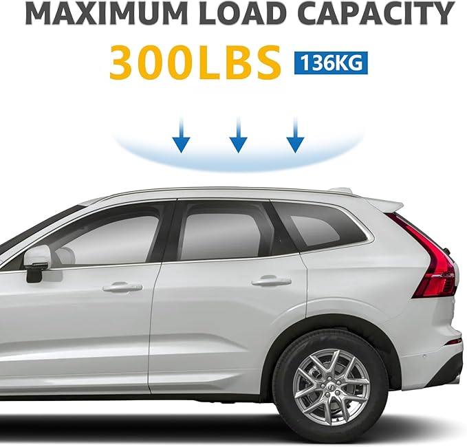 Roof Rack Cross Bars Compatible with Volvo XC-60 XC60 2018-2025, Adjustable Aluminum Heavy Duty 300 LBS Anti-Theft Lock Cargo Carrier Rooftop Crossbar Accessories for Bike, Basket, Snowboard, Luggage