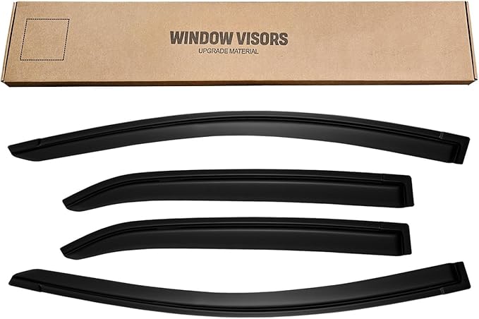 Window Rain Guards for 2014-2019 Toyota Corolla, Window Visor Guard Vent Wind Shade Deflector Rain Shield Protector Sun for 14-19 Corolla 2015 2016 2017 2018 14 15 16 17 18 19,Outside-Mount, 4PCS