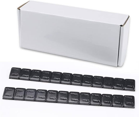 1/4 Oz Black Stick on Wheel Weights (1box，576pcs,144oz), Adhesive Backed Wheel Weights for Cars, Trucks, SUVs, Motorcycles, Low Profile