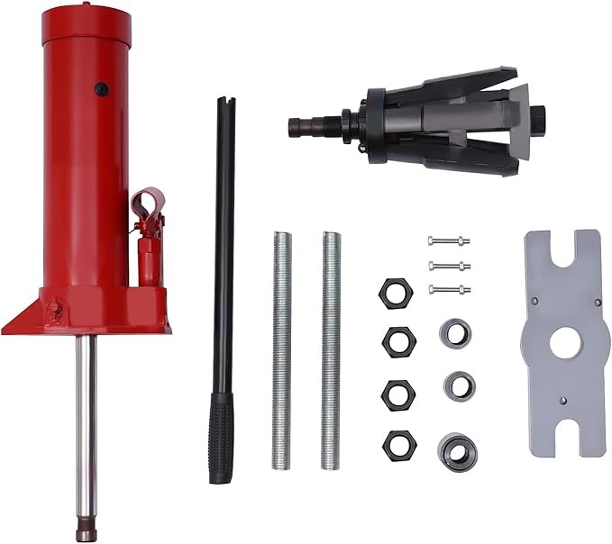 15T Hydraulic Cylinder Liner Puller, Professional Dry and Wet Types Cylinder Pullers Auto Repair Kit for Diameter 80-140mm/3.15-5.51in