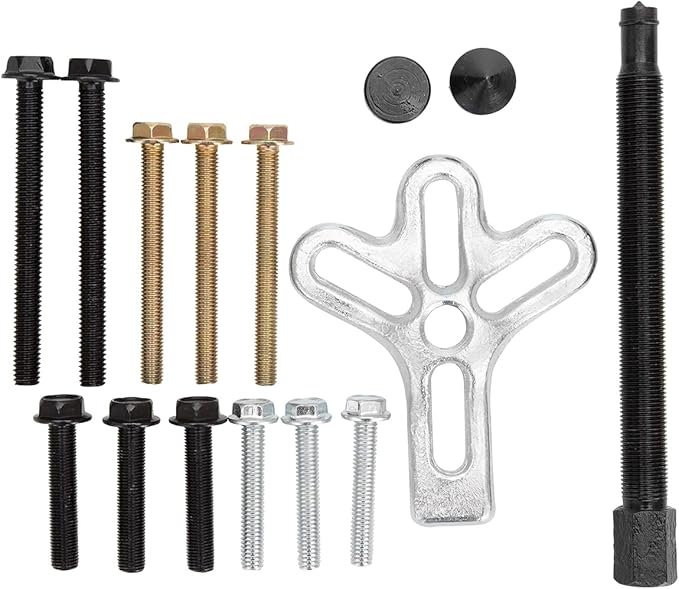 OEMTOOLS 25053 Heavy Duty Harmonic Balancer Puller Set, Engine Repair and Maintenance, Durable Alloy Steel Construction, Automotive Pulley Remover