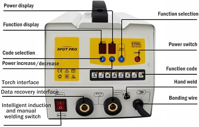 Steel Dent Puller Machine Auto Body Dent Repair with Data Recovery Car Collision Repair Equipment with Professional Tool cart 220V