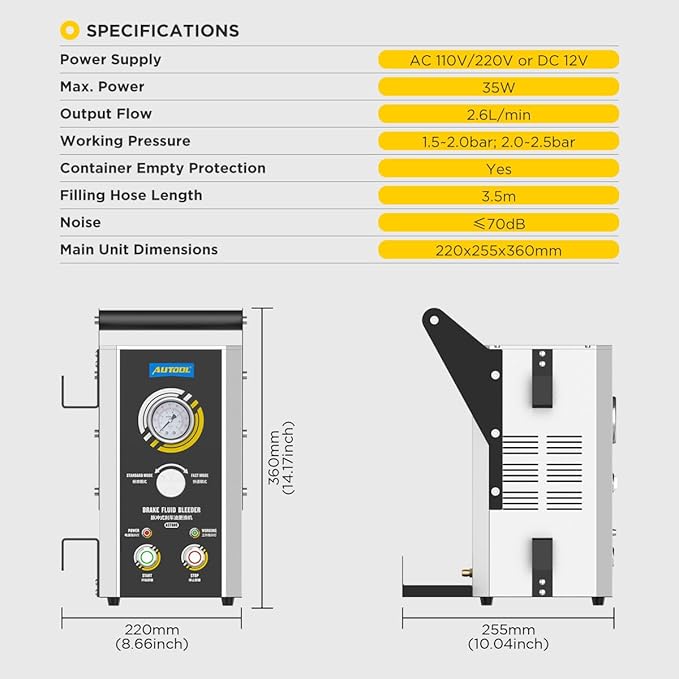 Brake Bleeder Kit Automotive,Brake Fluid Bleeder Exchanger Machines,Brake Oil Fluid Extractor Pump,Professional Pulsating Brake Oil Fluid Bleeding Tool,Automatic Vacuum Brake Bleeder One Person