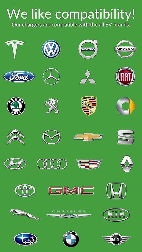 PRIMECOM 30 Feet Level 2 (220V/240V) Electric Vehicle (EV) Charger 32 & 40 Amp 6-50P, 10-50P, 14-50P for Bolt, Tesla, Kona, etc. (14-50P, 40 Amp)